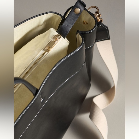 ANTHROPOLOGIE Top Handle Large Tote - Picture 2 of 10